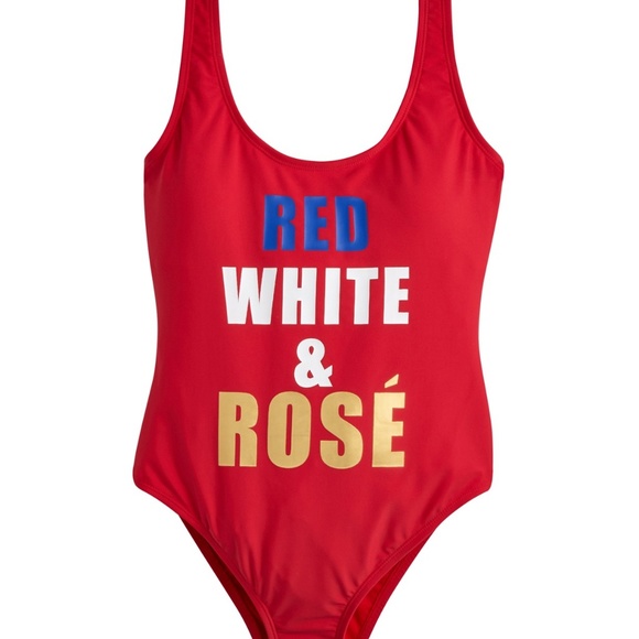 Americana Metallic Graphic Cheeky One-Piece Swim - Picture 4 of 4